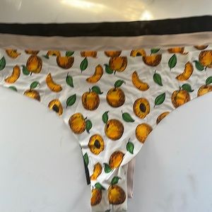 AQS women’s  panties seamless thong intimate in black, apricot and nude Sz. XL